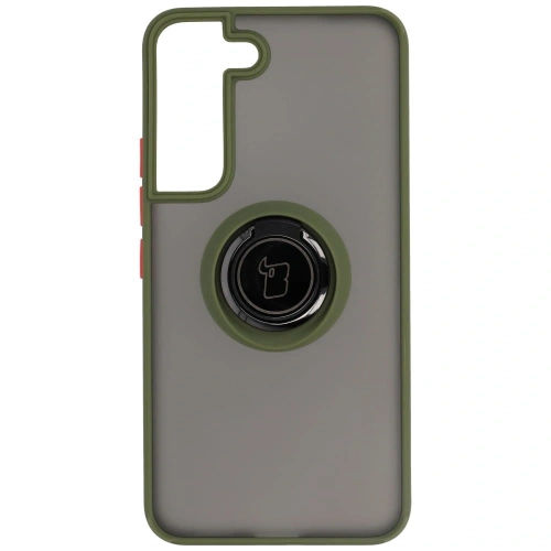 Buy Bizon Case Hybrid Ring Samsung Galaxy S22 smoky with a green frame - BIZ7761 - {ean13} - Home Screen Store Europe