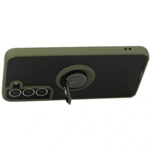 Kup Bizon Case Hybrid Ring Samsung Galaxy S22 fumuriu cu un cadru verde - BIZ7761 - {ean13} - Sklep Home Screen