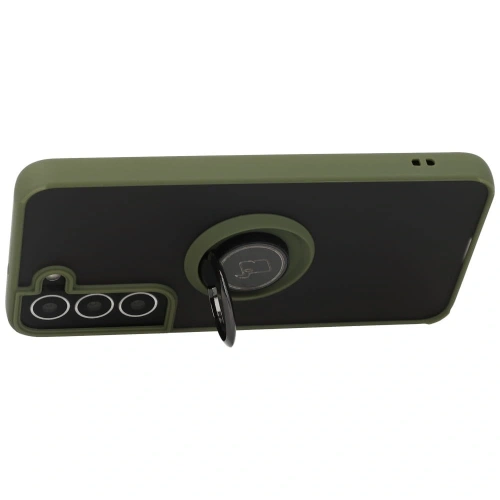 Buy Bizon Case Hybrid Ring Samsung Galaxy S22 smoky with a green frame - BIZ7761 - {ean13} - Home Screen Store Europe