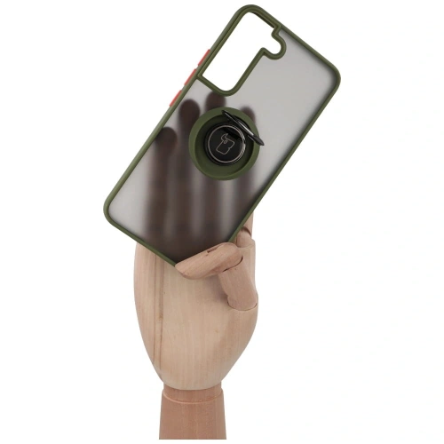 Buy Bizon Case Hybrid Ring Samsung Galaxy S22 smoky with a green frame - BIZ7761 - {ean13} - Home Screen Store Europe