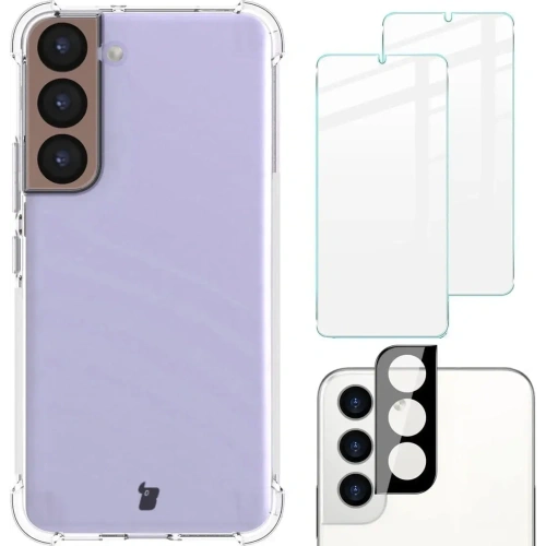Buy Bizon Case Clear Pack case + 2x screen glass + lens glass Samsung Galaxy S22 clear - BIZ1579 - {ean13} - Home Screen Store Europe