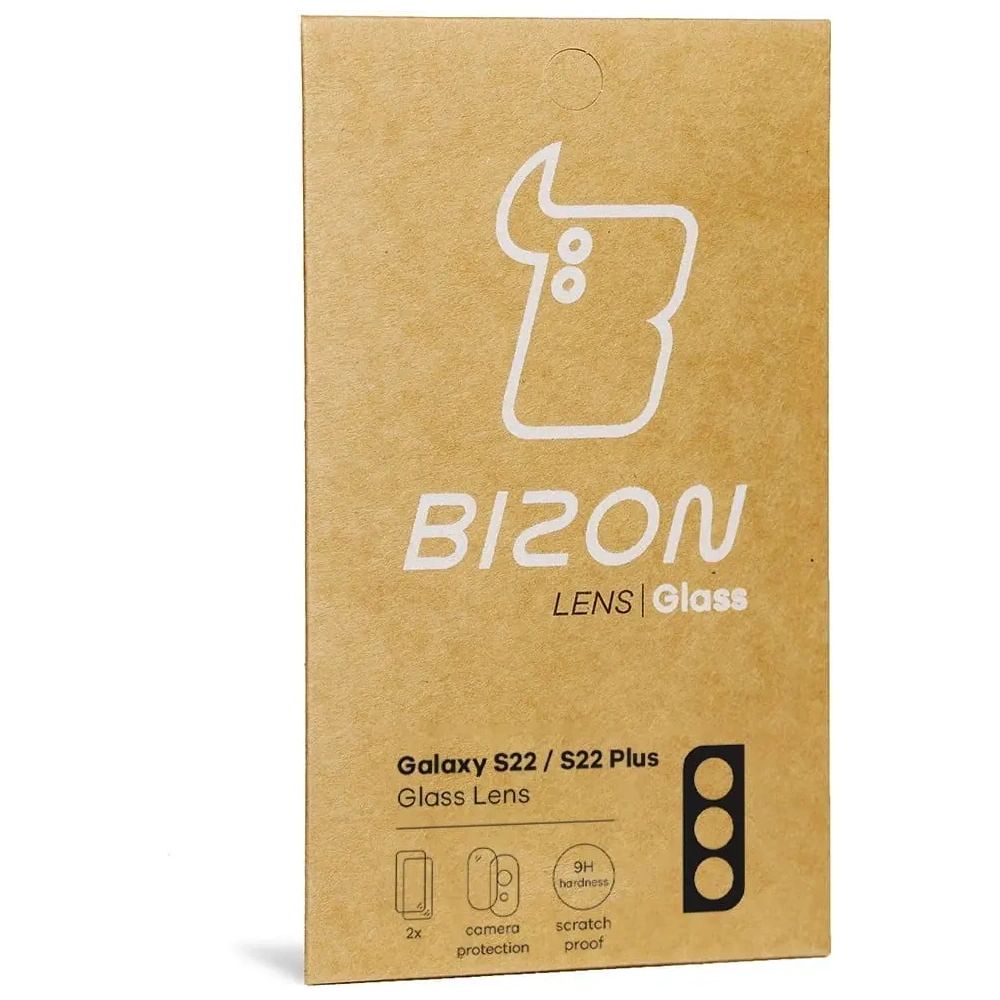 Szkło na aparat Bizon Glass Lens do Samsung Galaxy S22 / S22 Plus [2 PACK]