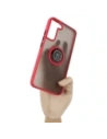 Bizon Case Hybrid Ring Samsung Galaxy S22 Plus smoky with a red frame