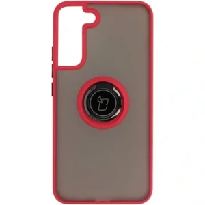 Bizon Case Hybrid Ring Samsung Galaxy S22 Plus smoky with a red frame