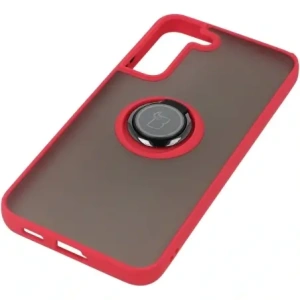 Bizon Case Hybrid Ring Samsung Galaxy S22 Plus smoky with a red frame