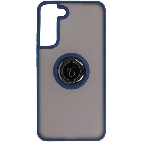 Buy Bizon Case Hybrid Ring Samsung Galaxy S22 Plus smoky with a navy blue frame - BIZ7776 - {ean13} - Home Screen Store Europe