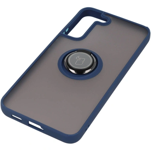Kup Bizon Case Hybrid Ring Samsung Galaxy S22 Plus füstös színű, sötétkék kerettel - BIZ7776 - {ean13} - Sklep Home Screen