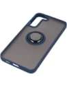 Buy Bizon Case Hybrid Ring Samsung Galaxy S22 Plus smoky with a navy blue frame - BIZ7776 - {ean13} - Home Screen Store Europe