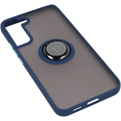Buy Bizon Case Hybrid Ring Samsung Galaxy S22 Plus smoky with a navy blue frame - BIZ7776 - {ean13} - Home Screen Store Europe