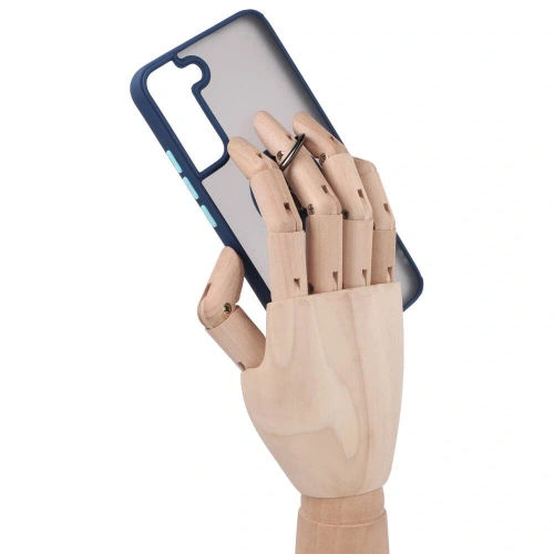Kup Bizon Case Hybrid Ring Samsung Galaxy S22 Plus füstös színű, sötétkék kerettel - BIZ7776 - {ean13} - Sklep Home Screen