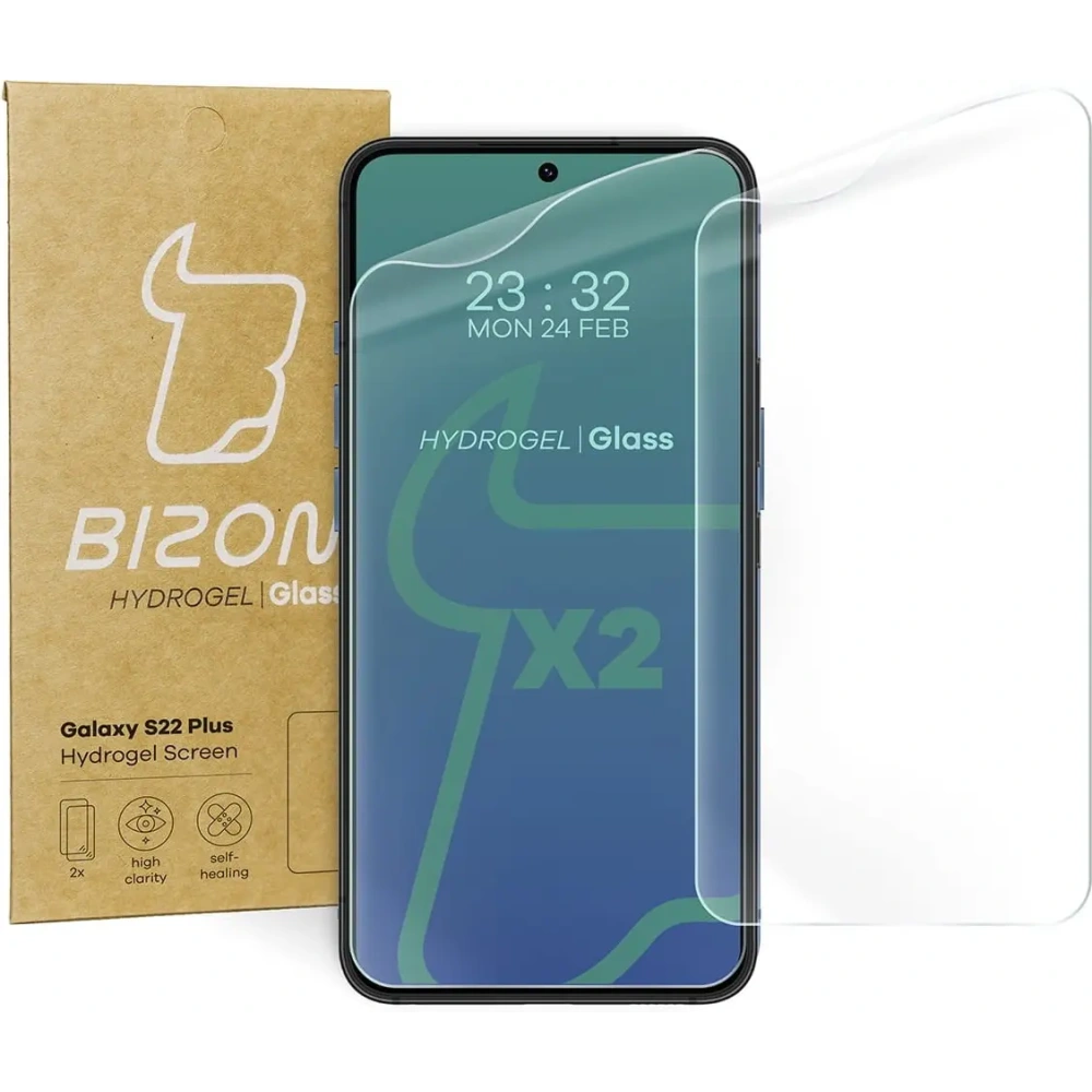 Folia hydrożelowa na ekran Bizon Glass Hydrogel Samsung Galaxy S22 Plus [2 PACK]