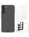 Bizon Case Clear Pack case + 2x screen glass + lens glass Samsung Galaxy S22 Plus clear