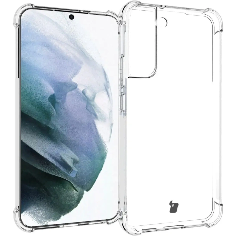 Etui + 2x szkło na ekran + obiektyw Bizon Case Clear Pack do Samsung Galaxy S22 Plus przezroczyste