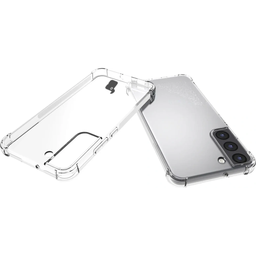 Etui + 2x szkło na ekran + obiektyw Bizon Case Clear Pack do Samsung Galaxy S22 Plus przezroczyste