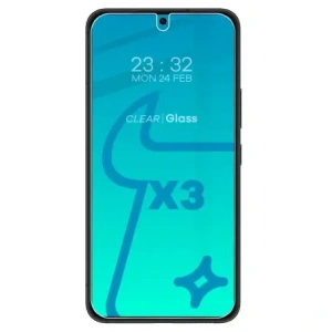 Bizon Glass Clear tempered glass - 3 pcs. + lens glass Samsung Galaxy S22 Plus