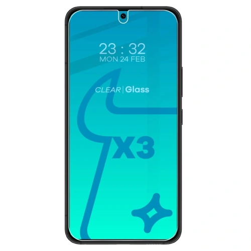 Kup Bizon Glas Klarglas gehärtetes Glas - 3 Stück. + Objektivglas Samsung Galaxy S22 Plus - BIZ1597 - {ean13} - Sklep Home Screen