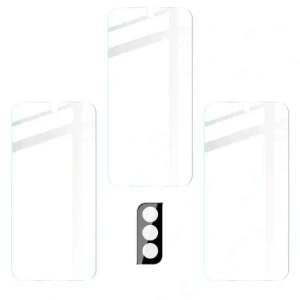 Bizon Glass Clear tempered glass - 3 pcs. + lens glass Samsung Galaxy S22 Plus