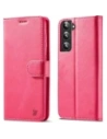 Bizon Case Wallet Samsung Galaxy S22 Plus rózsaszín