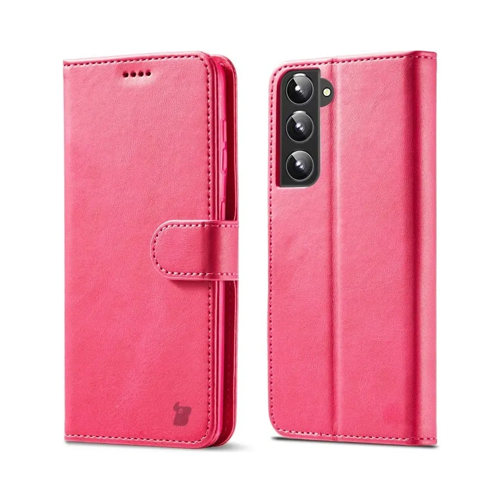 Etui Bizon Case Wallet Samsung Galaxy S22 Plus różowe