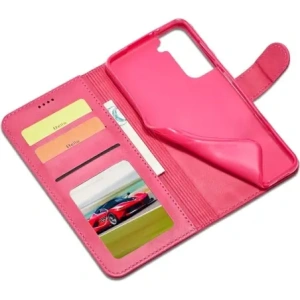 Bizon Case Wallet Samsung Galaxy S22 Plus pink