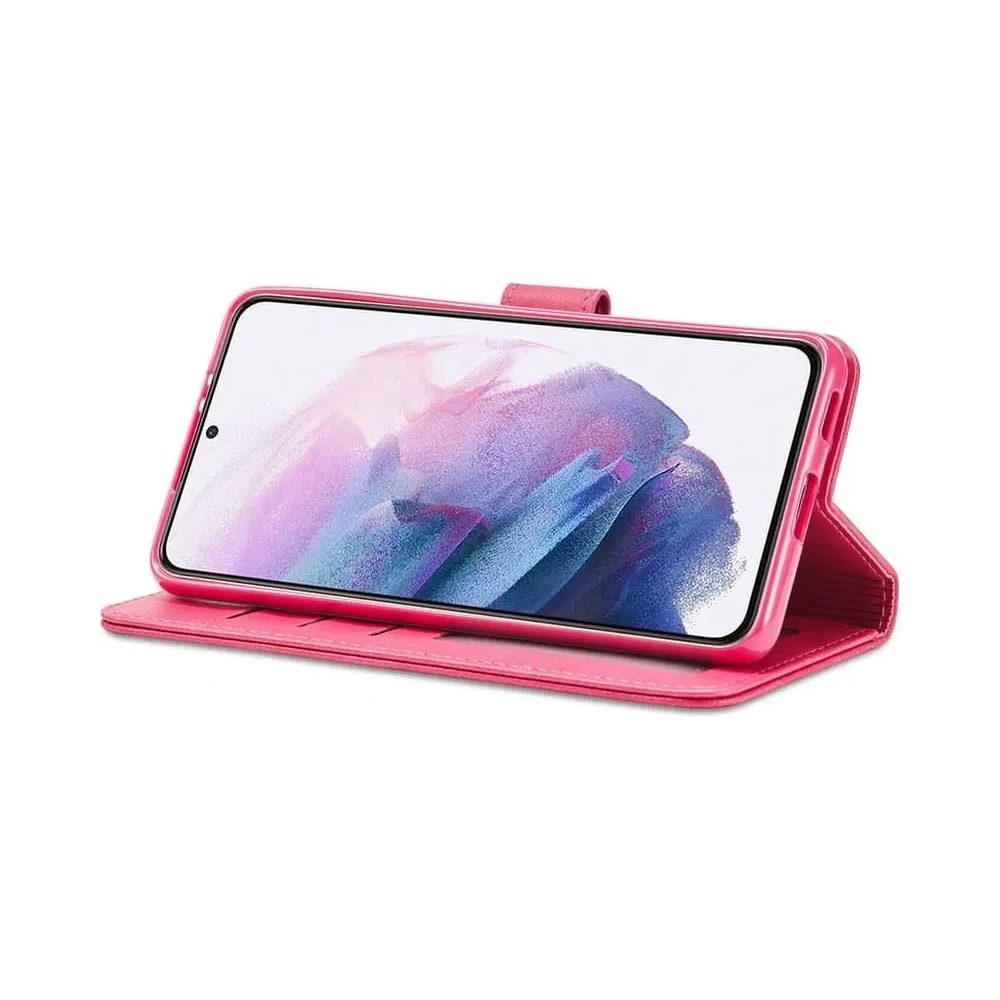 Etui Bizon Case Wallet Samsung Galaxy S22 Plus różowe