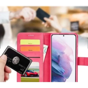 Bizon Case Wallet Samsung Galaxy S22 Plus pink