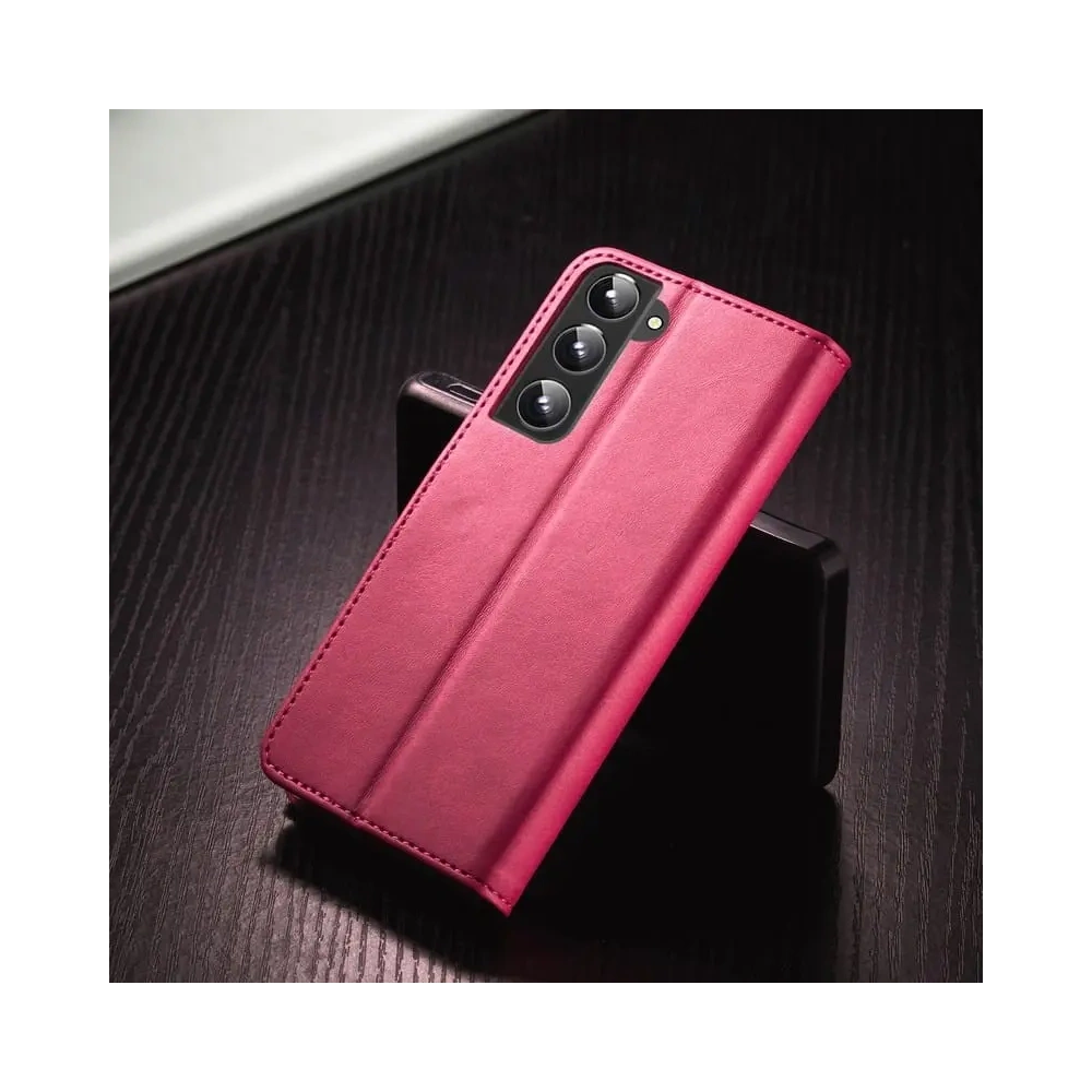 Etui Bizon Case Wallet Samsung Galaxy S22 Plus różowe