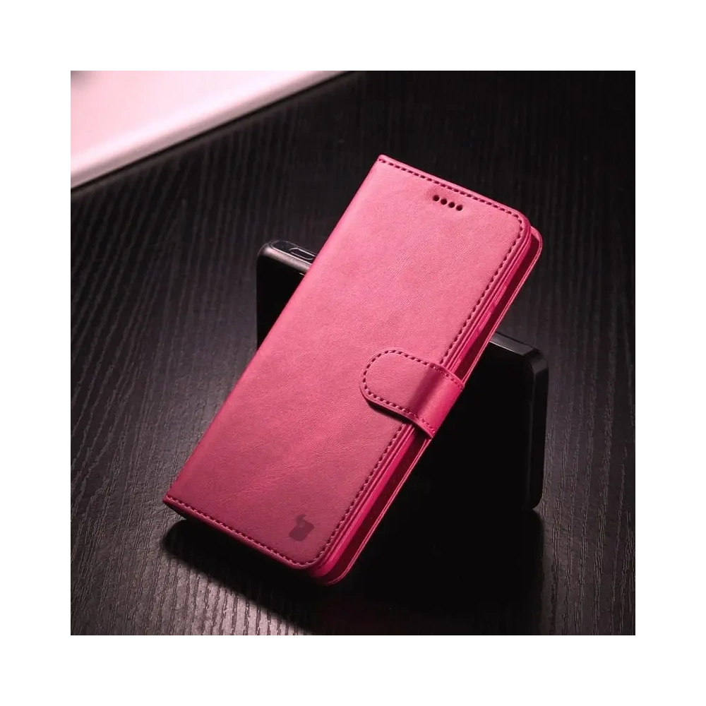 Etui Bizon Case Wallet Samsung Galaxy S22 Plus różowe
