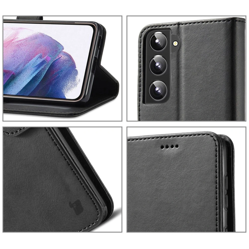 Etui Bizon Case Wallet do Samsung Galaxy S22 Plus czarne