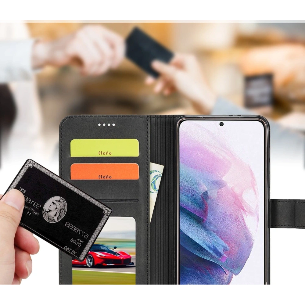 Etui Bizon Case Wallet do Samsung Galaxy S22 Plus czarne