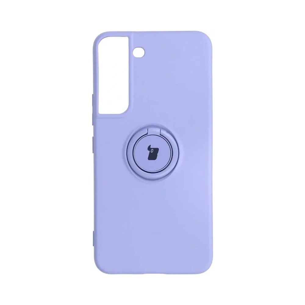 Etui Bizon Case Silicone Ring do Samsung Galaxy S22 Plus fioletowe
