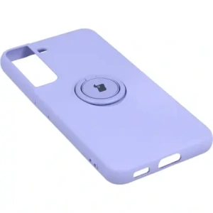 Etui Bizon Case Silicone Ring do Samsung Galaxy S22 Plus fioletowe