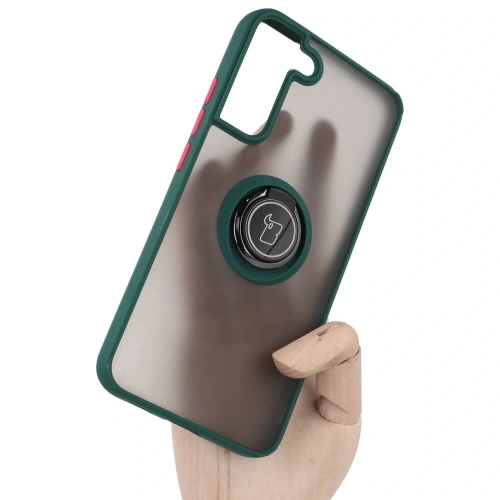 Kup Bizon Case Hybrid Ring Samsung Galaxy S22 Plus füstös sötétzöld kerettel - BIZ7788 - {ean13} - Sklep Home Screen