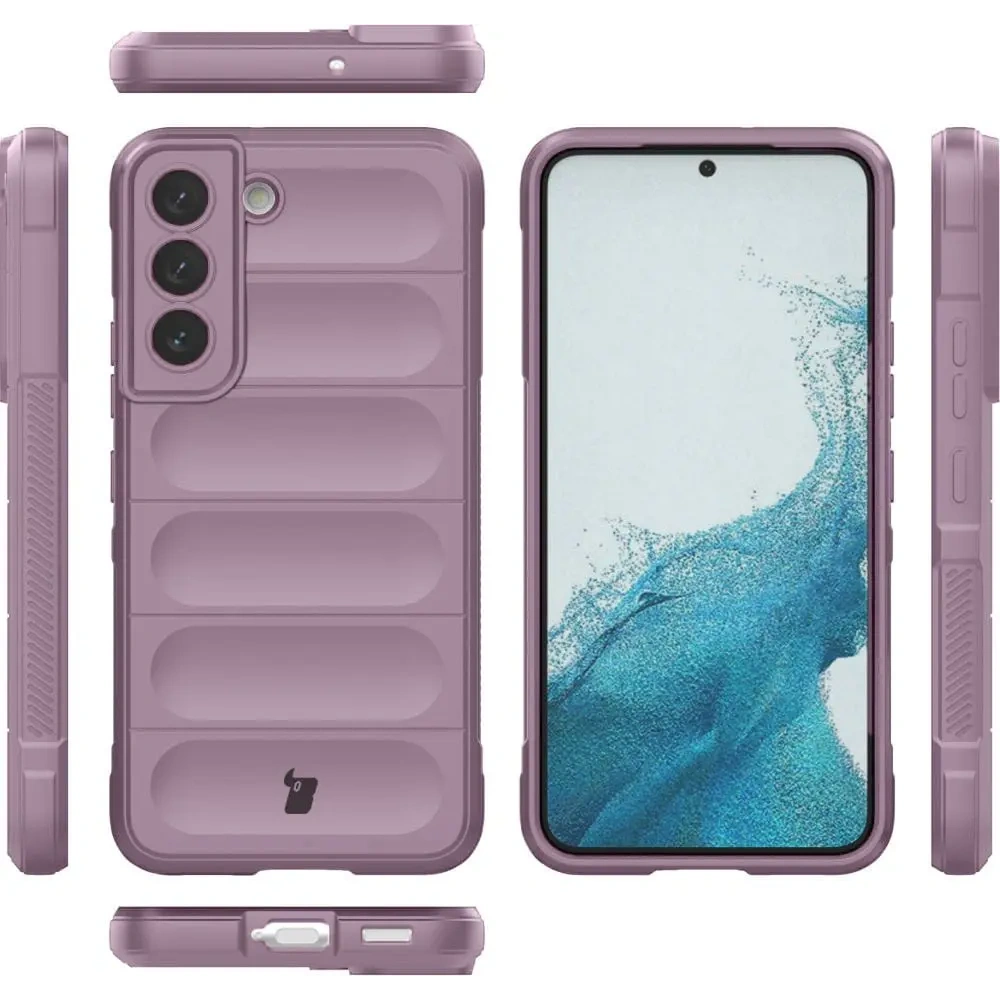 Pancerne etui Bizon Case Tur do Samsung Galaxy S22 Plus jasnofioletowe