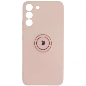 Bizon Case Silicone Ring Samsung Galaxy S22 Plus light pink