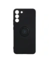 Etui Bizon Case Silicone Ring do Galaxy S22 Plus, czarne