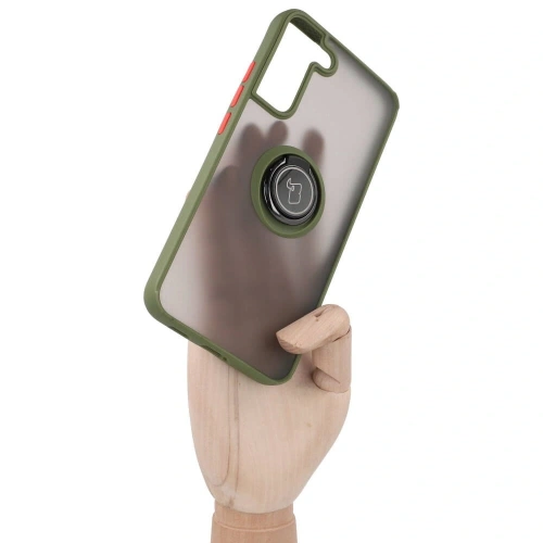 Buy Bizon Case Hybrid Ring Samsung Galaxy S22 Plus smoky with a green frame - BIZ7796 - {ean13} - Home Screen Store Europe