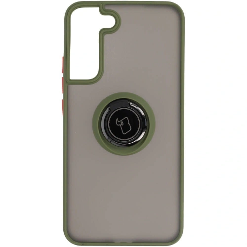 Buy Bizon Case Hybrid Ring Samsung Galaxy S22 Plus smoky with a green frame - BIZ7796 - {ean13} - Home Screen Store Europe