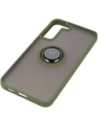 Buy Bizon Case Hybrid Ring Samsung Galaxy S22 Plus smoky with a green frame - BIZ7796 - {ean13} - Home Screen Store Europe
