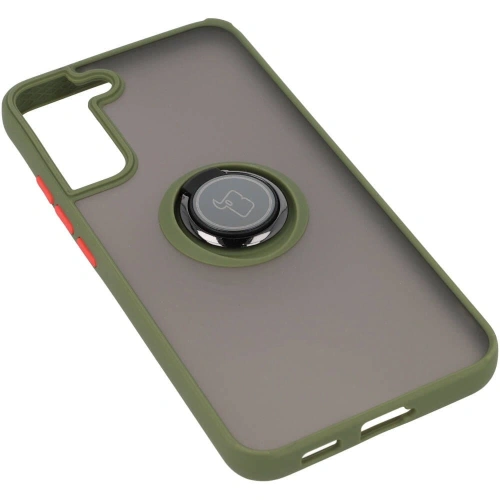 Buy Bizon Case Hybrid Ring Samsung Galaxy S22 Plus smoky with a green frame - BIZ7796 - {ean13} - Home Screen Store Europe