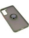 Buy Bizon Case Hybrid Ring Samsung Galaxy S22 Plus smoky with a green frame - BIZ7796 - {ean13} - Home Screen Store Europe