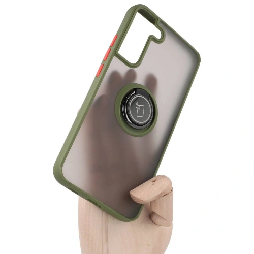 Buy Bizon Case Hybrid Ring Samsung Galaxy S22 Plus smoky with a green frame - BIZ7796 - {ean13} - Home Screen Store Europe