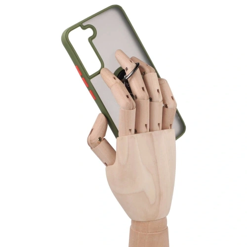 Buy Bizon Case Hybrid Ring Samsung Galaxy S22 Plus smoky with a green frame - BIZ7796 - {ean13} - Home Screen Store Europe