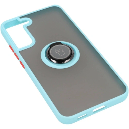 Kup Bizon Case Hybrid Ring Samsung Galaxy S22 Plus fumuriu cu un cadru bleu deschis - BIZ7798 - {ean13} - Sklep Home Screen