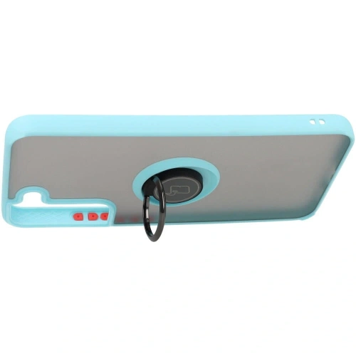 Kup Bizon Case Hybrid Ring Samsung Galaxy S22 Plus fumuriu cu un cadru bleu deschis - BIZ7798 - {ean13} - Sklep Home Screen