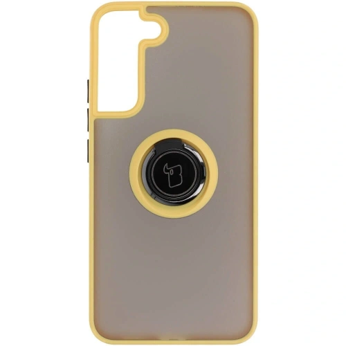 Buy Bizon Case Hybrid Ring Samsung Galaxy S22 Plus smoky with a yellow frame - BIZ7799 - {ean13} - Home Screen Store Europe
