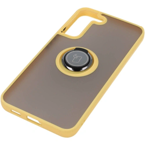 Buy Bizon Case Hybrid Ring Samsung Galaxy S22 Plus smoky with a yellow frame - BIZ7799 - {ean13} - Home Screen Store Europe