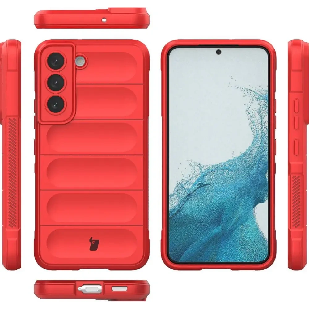 Pancerne etui Bizon Case Tur do Samsung Galaxy S22 Plus czerwone