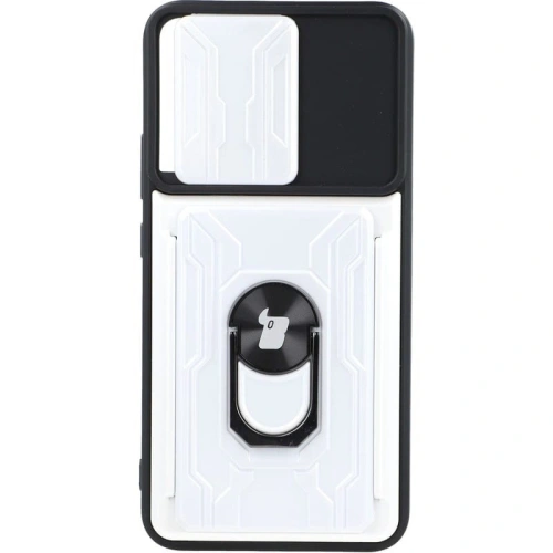 Kup Bizon Case Camshield Kártyahely Gyűrű Samsung Galaxy S22 Plus fehér - BIZ7807 - {ean13} - Sklep Home Screen
