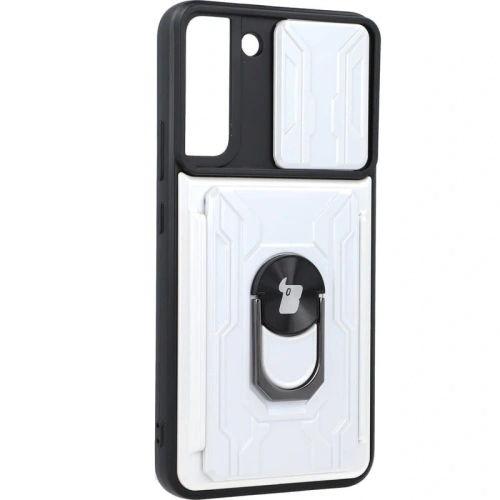 Kup Bizon Case Camshield Kártyahely Gyűrű Samsung Galaxy S22 Plus fehér - BIZ7807 - {ean13} - Sklep Home Screen